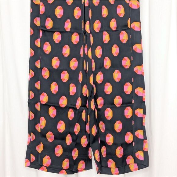 Tucker NYC Camilla Pant Citrus Geo in Stretch Georgette Silk Printed - Picture 3 of 9